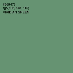 #669473 - Viridian Green Color Image